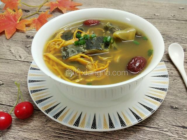 虫草花炖甲鱼