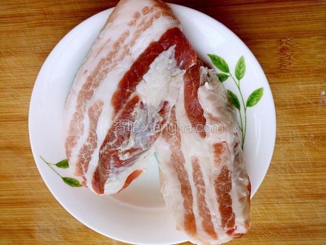 三层肉洗净