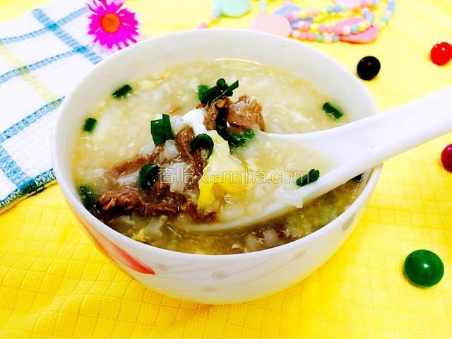 滑蛋牛肉粥