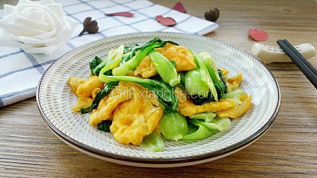 青菜炒鸡蛋