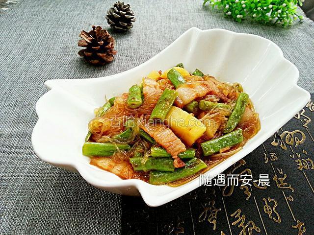 土豆豆角炖粉条