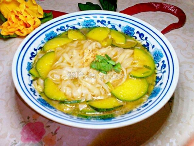 南瓜汤面