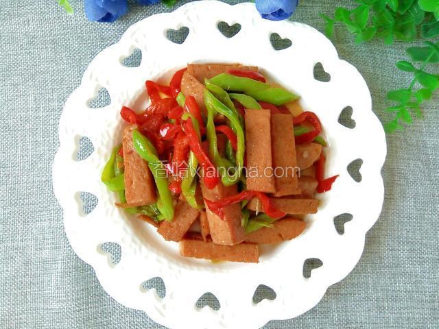 辣椒炒午餐肉