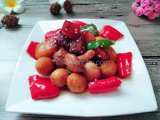 口蘑鹌鹑蛋烧肉
