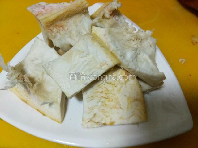 榴莲内壳切块