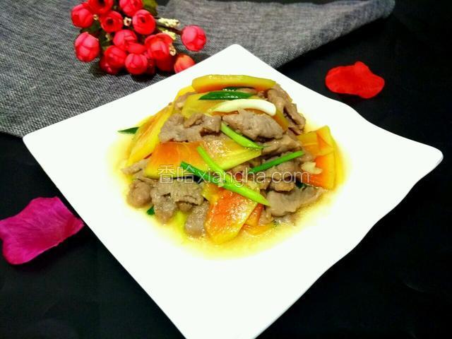 木瓜炒肉片