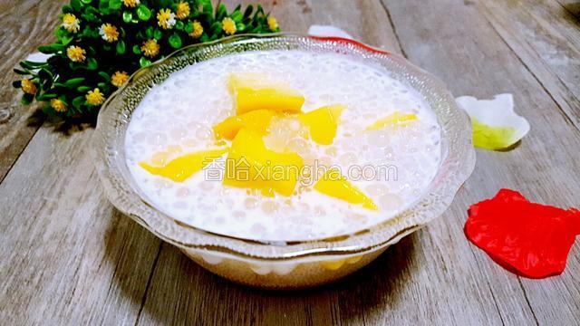 芒果椰浆西米露