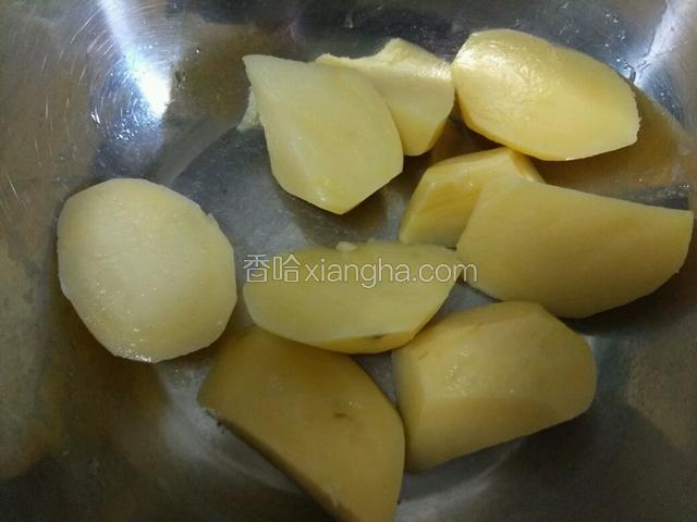 土豆蒸熟