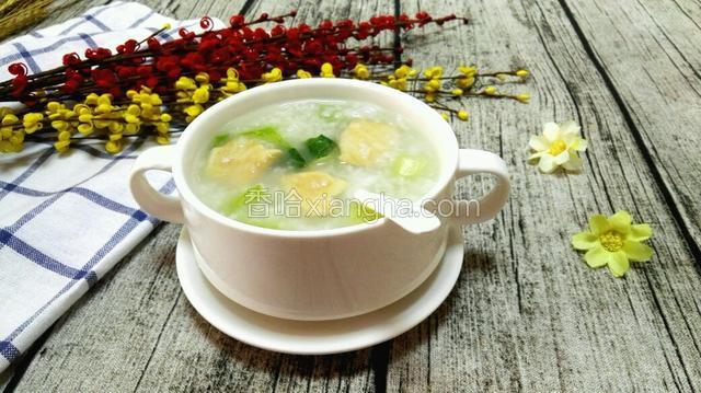 生菜鱼粥