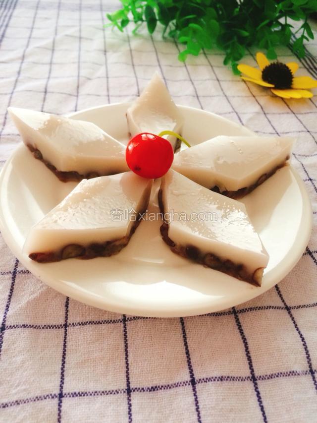 椰奶红豆糕
