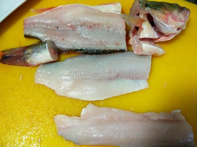 鲈鱼，用剔出来的肉