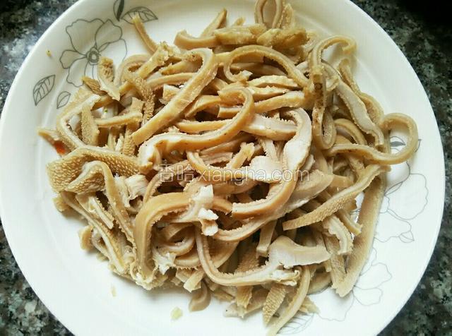 羊肚切丝