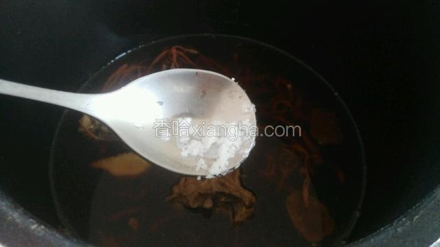 炖煮了三十分钟后，加少许盐调味
