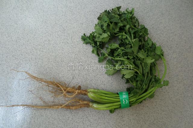 准备香菜。
