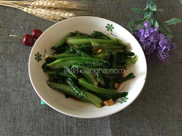 豆鼓油麦菜