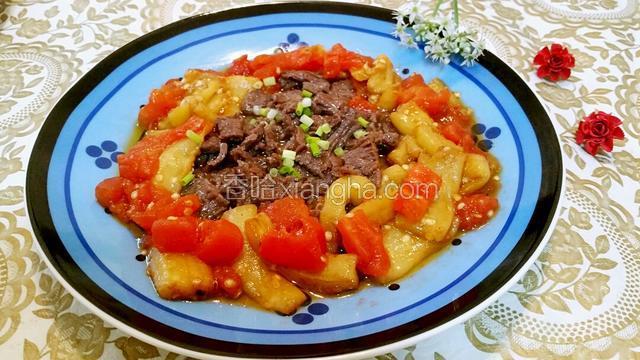 西红柿茄子烧牛肉