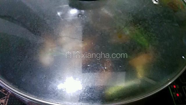大火煮开后 盖上中小火煮15分钟 
