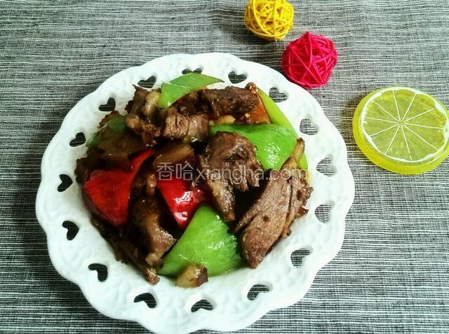 青椒炒猪头肉