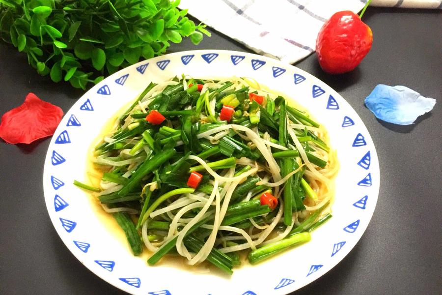韭菜豆芽