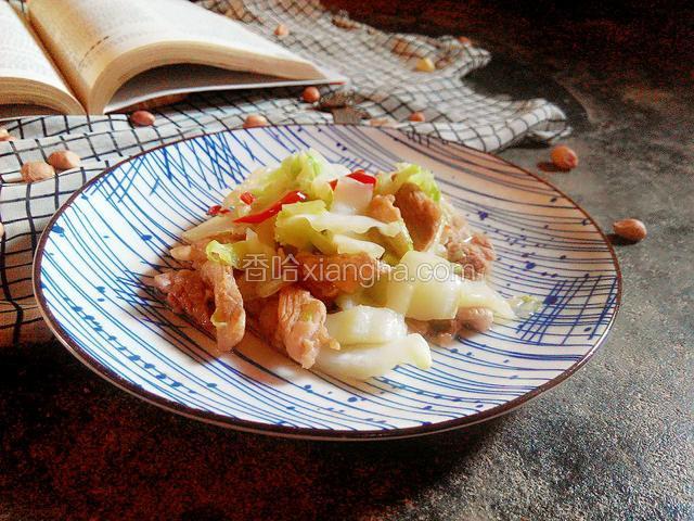 五花肉炒大白菜
