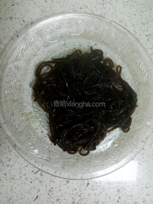 捞出过一下清水。