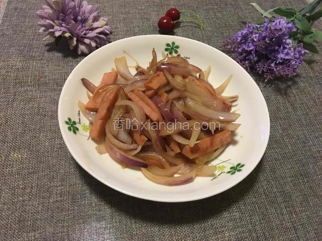 洋葱炒火腿