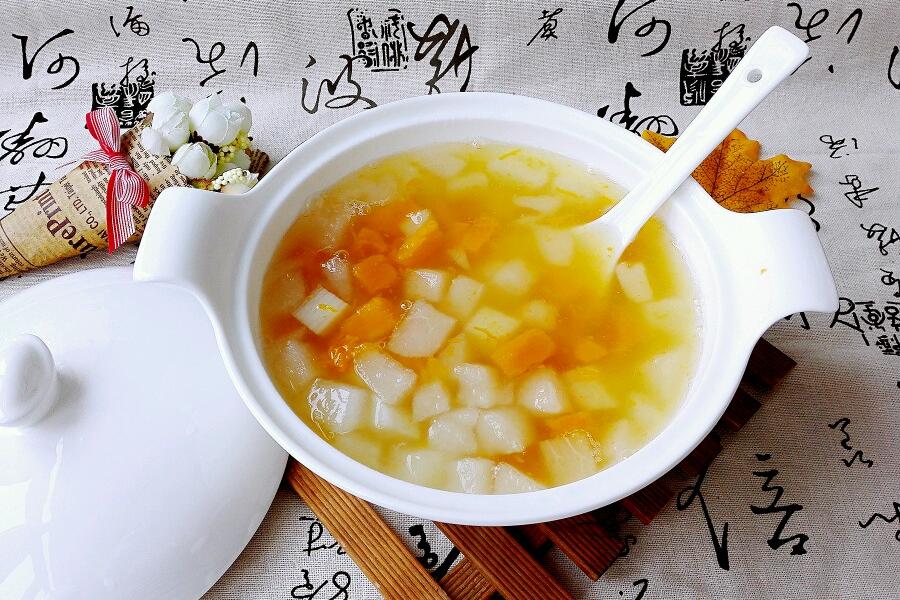 雪梨山药金瓜羹