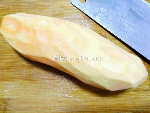 红薯去皮洗干净