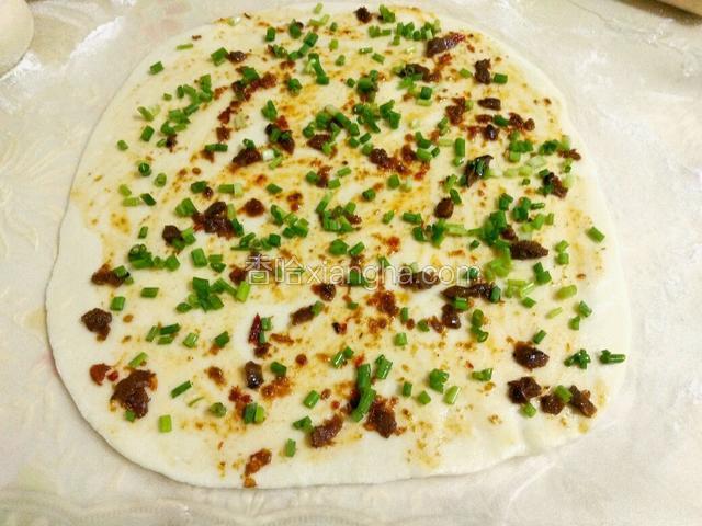 最后撒上适量葱花