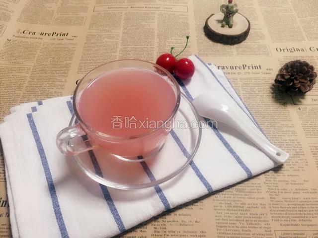 一杯好喝的柚子汁就做好了