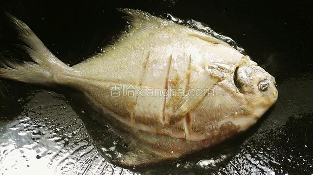 煎鱼不要轻易去翻动，否则鱼容易碎。开小火。