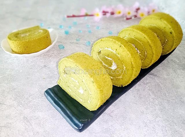 抹茶奶油蛋糕卷