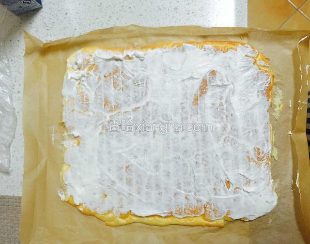 均匀涂抹奶油