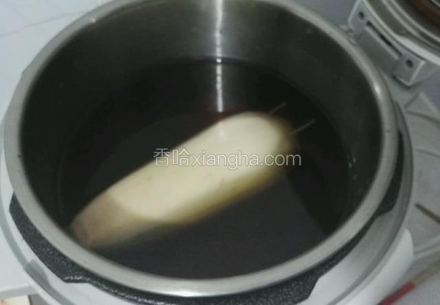 放入之前的莲藕