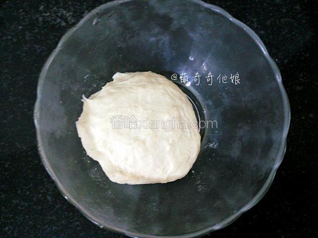 先来制作老面：高筋面粉40g，水26g，酵母0.5g，盐1g。
将以上老面用的材料全部混合均匀揉成团，盖保鲜膜室温发酵至2倍大，按压排气后覆盖保鲜膜放冰箱冷藏备用。
一般老面冷藏可以保存3天，我一般头天做好老面第二天做面包。
图为冷藏到第二天拿出来的老面。