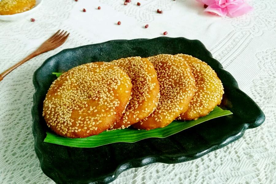   炸南瓜黍子饼