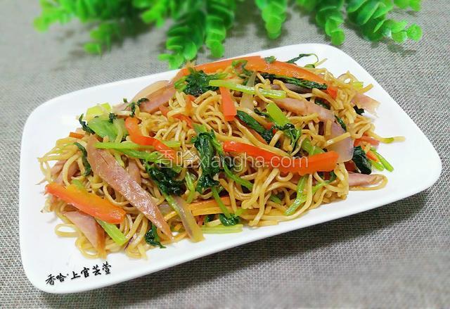家常彩蔬炒面