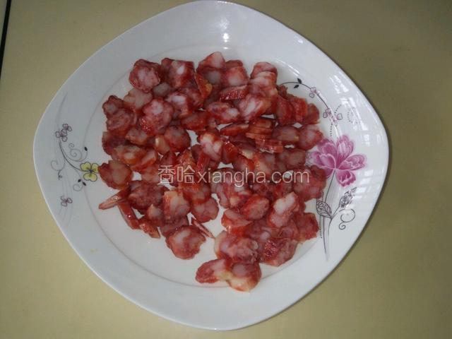 腊肠切片