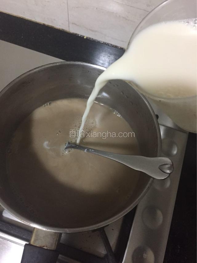 加入纯牛奶