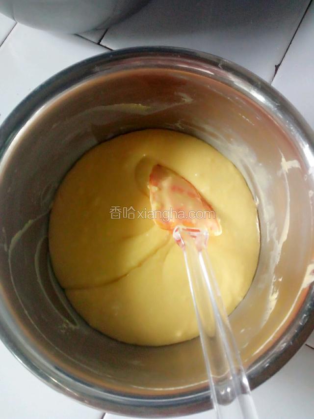 拌匀好的面糊，无颗粒状态。