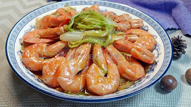 白菜炒虾