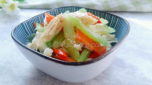 爽口芹菜拌腐竹