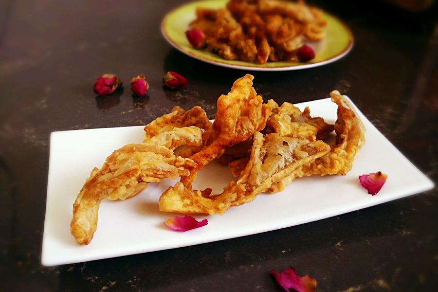 酥炸平菇