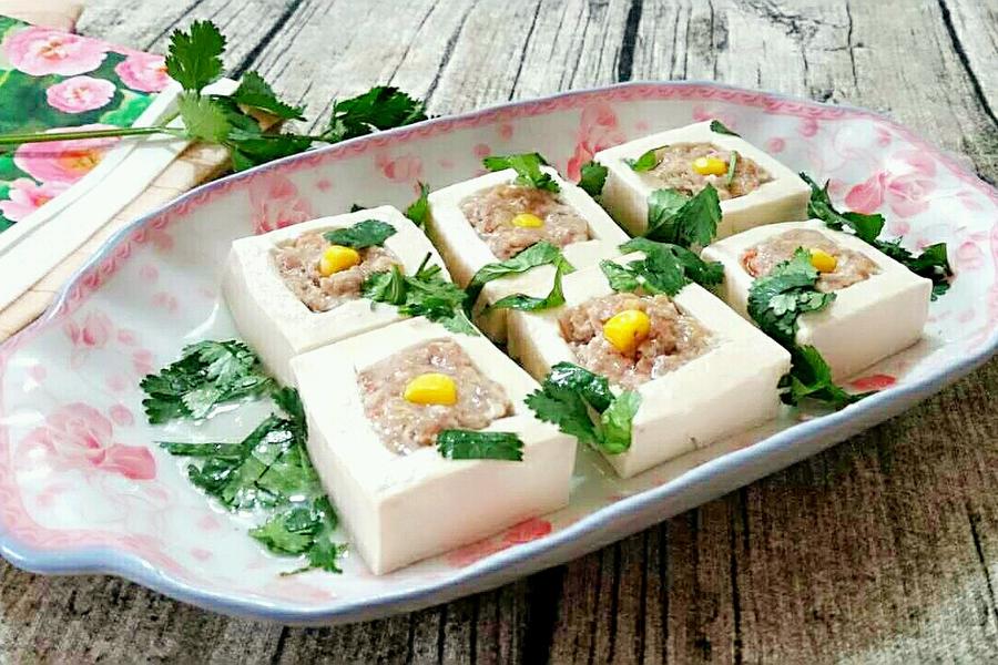 肉末酿豆腐