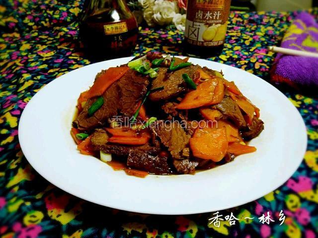 红萝卜炒牛肉