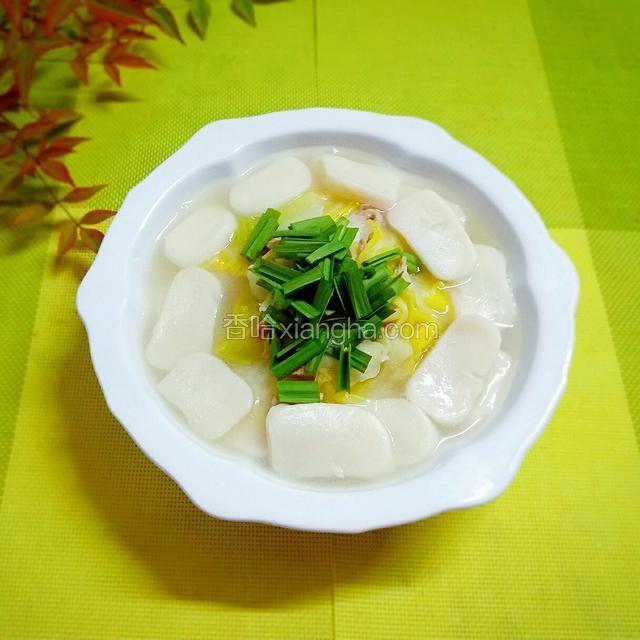 白菜汤年糕
