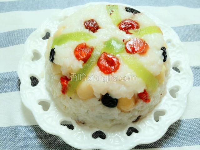 什锦果干八宝饭