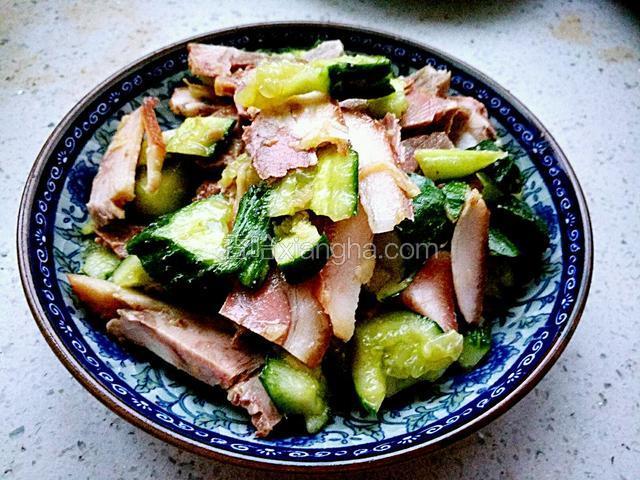 蒜拌猪头肉黄瓜