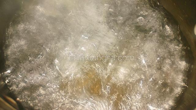 小半锅清水，水一定要烧开。