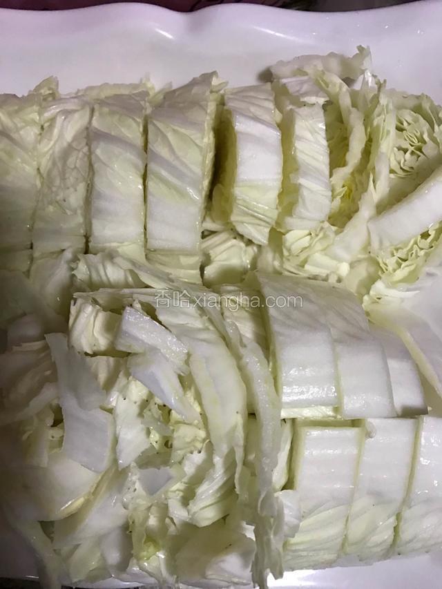 白菜洗干净切段
